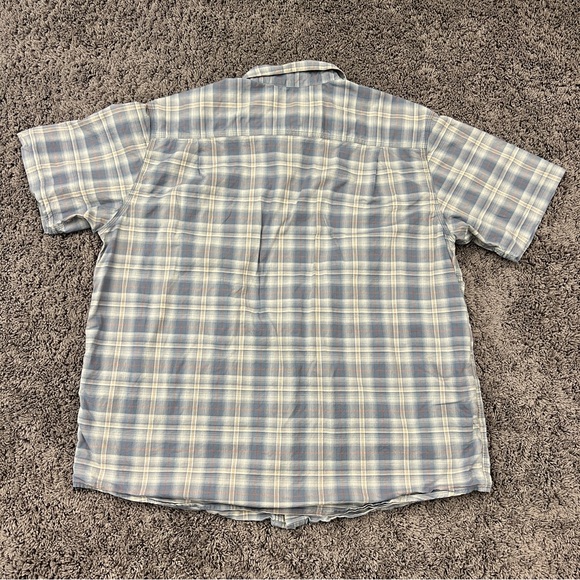 Carhartt Men's 2XL XXL Rugged Flex Relaxed Fit Button Short Sleeve Shirt Plaid - Picture 5 of 6